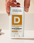 Duke Cannon Aluminum-Free Deodorant for Men - Air Defense, 3 oz – Long-Lasting, Clear Glide, Skin-Soothing Formula, Alpine + Cedarwood (Sawtooth)