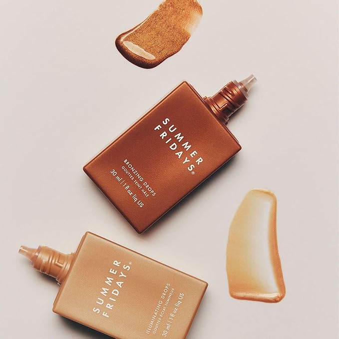 Summer Fridays Bronzing Drops - Hydrating Serum-Like Formula with Hyaluronic Acid - Hybrid-Makeup with Skincare Benefits - Help Support a Healthy Skin Barrier - Soft, Dewy Finish (1 Fl Oz)