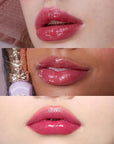 Flower Knows Violet Strawberry Rococo Glowy Lip Gloss-Moisturizing Tinted Lip Oil-Hydrating Lip Makeup for Girls&Women-Vegan & Cruelty-Free-0.12 Fl Oz,1 Count (G04 Blackberry Jam)