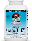 Source Naturals ArcticPure Omega-3 Fish Oil 1125mg Ultra Potency Maximum Strength EPA + DHA for Heart, Joint, Brain & Immune Health - 120 Softgels