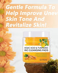 Turmeric kojic acid cleansing pads,