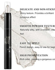 Boobeen Eyeshadow Pencil Crayon Waterproof Stick Shimmer Cream Pen - Create Glitter Eye Makeup, Easy to Use (01#+15#)