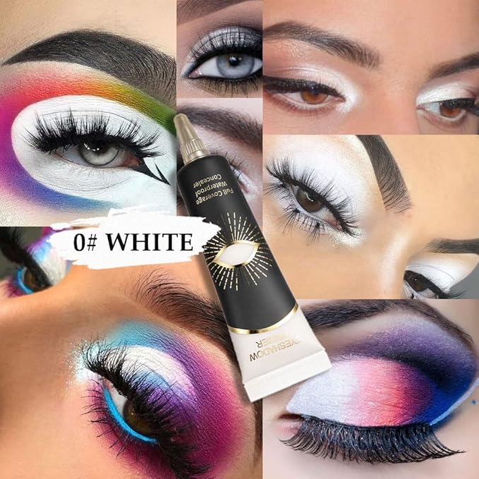 Eyeshadow Primer, Eyeshadow Base Cream Concealer White Eyeliner Cream Eye Base