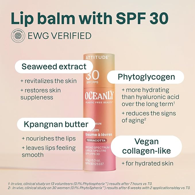 ATTITUDE Oceanly Tinted Lip Balm