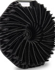 Silicone Body Scrubber, Body Wash Scrubber, Shower Scrubber for Body, Non-Slip Handle for Easy Cleaning, Travel Friendly (Black)