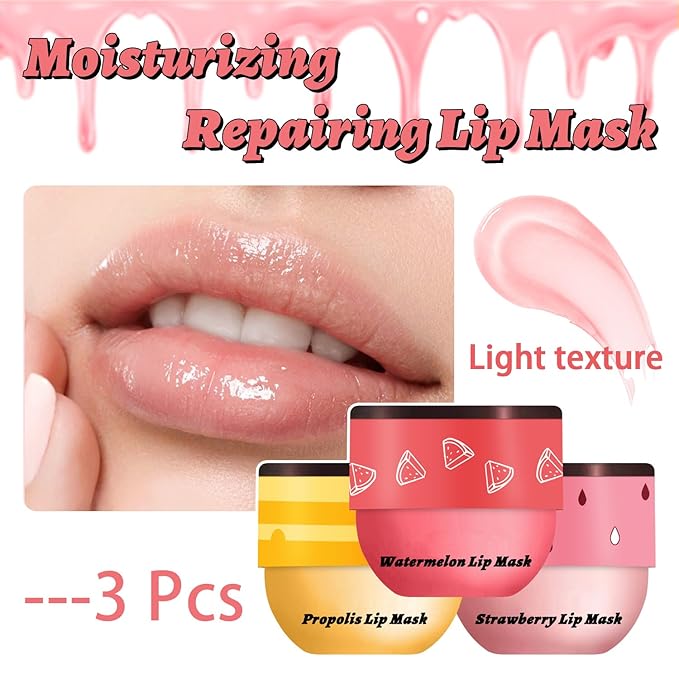3 PCS Bee Lip Balm Honey Wrinkle