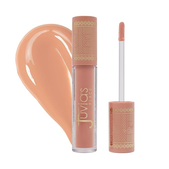 Juvia's Place Coffee Shop Lip Gloss - Cream de Cacao - Hydrating Butter Lip Gloss for Women, Long-Lasting Shine, Moisturizing Glass-like Finish, Plumping Non-sticky, Suitable for every vibe