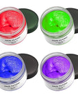 Temporary Hair Color Chalk For Kids, Hair Wax Color For 4 5 6 7 8 9 Year Old Girl Gifts, Birthday,Party, Cosplay DIY, Children's Day, Halloween, Christmas (4, Red Blue Purple Green)