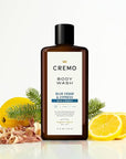 Cremo Body Wash Men, A Woodsy Scent with Notes of Lemon Peel, Cypress and Cedar, 16 Fl Oz