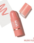 CoverGirl Trublend Skin Enhancer Blush Balm Stick, 220 Nude Flush, Vegan Formula, Easy to Use, Glides on Effortlessly, Non-Greasy, Doesn't Crease, 0.21oz