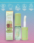 Juvia's Place Magic Lip Oil - Honeydew - Smooth, Hydrating with Vitamin E for Soft, Glossy, Juicy Lips - Infused with Fruit Extracts - Tinted, Shimmering, Lightweight & Non-sticky Lip Oil for Summer