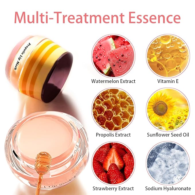 3 PCS Bee Lip Balm Honey Wrinkle