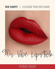 Runway Rogue 90s Vibe Lipstick, Moisturizing Matte Classic True-Red Lipstick, ‘Red Carpet’