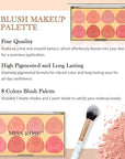 DAGEDA 8 Colors Blush Palette Makeup, Natural Face