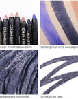 Kaely 2Pcs Cream Eyeshadow Sticks Set for Eyes Waterproof,Midnight Blue Shimmer Eye shadow Stick Pencil Pen Bulk sombras en crema para ojos 31+31