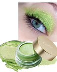 Oulac Lime Green Eyeshadow-Green Glitter Eyeshadow Highly Pigmented Waterproof & Long Lasting for Women with Moisturizing Formula. Multi-use for Highlighter. 6g (15)
