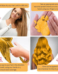 Gold Temporary Hair Color Wax, Golden Instant Natural Hairstyle Cream Dye, Blonde Washable Styling Pomadesfor Men Girls Women Youth, Disposable Coloring Mud for Party Cosplay DIY Halloween