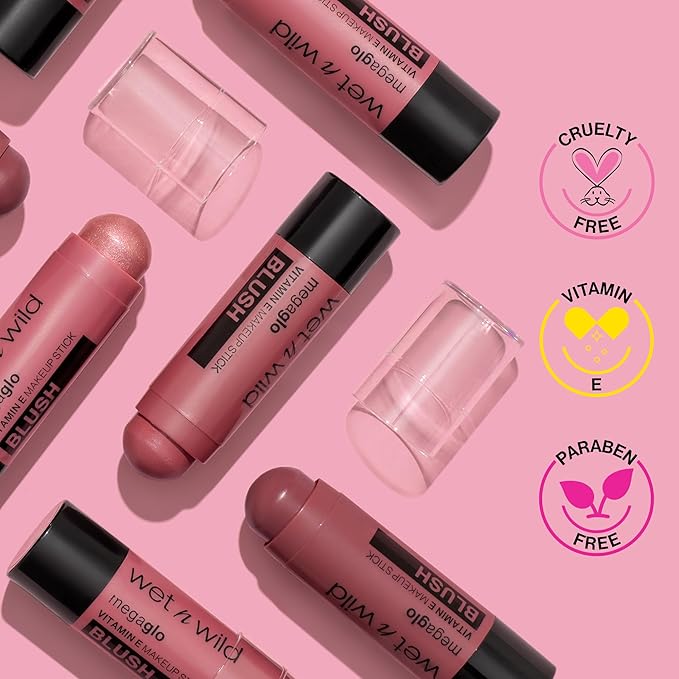 wet n wild Mega Glo Makeup Stick, Buildable Ain't Rose