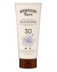 Hawaiian Tropic Skin Defense Sunscreen Lotion SPF 30, 6oz | SPF 30 Sunscreen Lotion with Green Tea Extract, Sunscreen Body Lotion, Oxybenzone Free Sunscreen, 6oz
