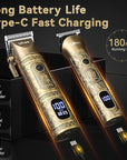 Ufree Hair Clippers for Men Professional with Beard Trimmer, Barber Clippers and Trimmers Set, Electric Razor Shavers for Men, Cordless Mens Grooming Kit for Nose, Face, Hair, Gifts