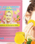 Turmeric cleansing pads,40pcs turmeric exfoliating