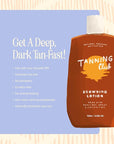 Tanning Club - Browning Lotion - Sun Tanning Accelerator with Kukui Nut, Argan, and Coconut Oils - Botanical Formula for Dark Tan - 150 mL