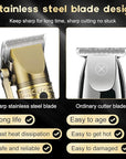 Hair Clippers for Man T-Blade Trimmer Nose Hair Trimmer Electric Shaver Set, Professional Metal Body Barber Clippers Set for Haircut, Men’s Grooming Kit with LCD Display, Ideal Gift for Him