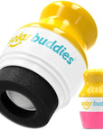 Solar Buddies Sunscreen Applicator - Single Pink - Refillable Roll on Sponge Sunscreen, Suncream & Lotion Applicator For Kids, Adults & Families - Holds 3.4fl oz, Perfect Size for Travel
