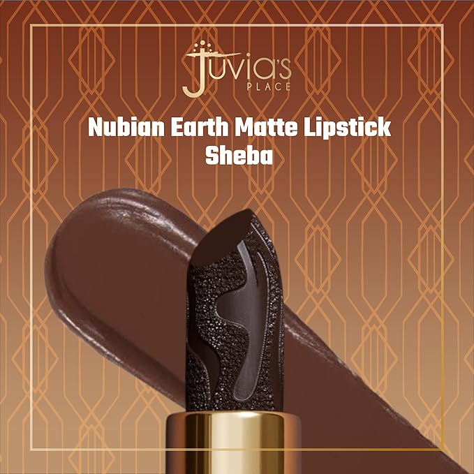 Juvia's Place Nubian Earth Matte Lipstick Sheeba - Hydrating Long-lasting Lipstick, Richly Pigmented Lip Makeup, Creamy with Matte Finish Beauty & Lip Care Product