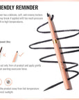 Oulac Black Lip Liner Pencil, 2in1 Retractable Makup Crayon for Lipliner and Eyeliner, Highly Pigmented, Smooth, Long Lasting and Waterproof Formula, Vegan Beauty, 01 Noir