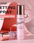 UCANBE Shimmer Dewy Setting Spray – Glowing + Makeup Setting Spray 2 in 1 Lightweight Formula for a Radiant Glow,Long-Lasting Face Mist for Face Body, 4 Fl Oz #Champagne