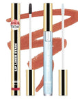 KISSIO Lip Stain Set,Peel Off Lip Liner Stain and Lip Care Oil,Transfer Proof,Long Lasting and Waterproof Lip Tint,Matte Finish,Lip Combo,02 Gray pink
