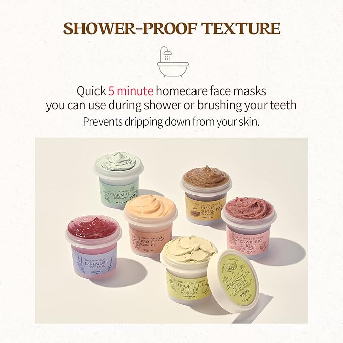 SKINFOOD Mask Honey Sugar 120g - Facial Pore Cleanser, Nourishing & Firming Skin Exfoliator - Wash Off Face Masks w/Melting Sugar for Healthy and Smooth Skin- Shower-Proof Texture (4.23 oz)