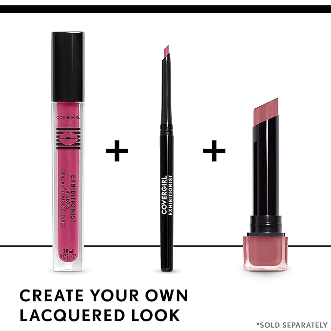 COVERGIRL Exhibitionist Lip Gloss, Ghosted, 0.12 Fl Oz