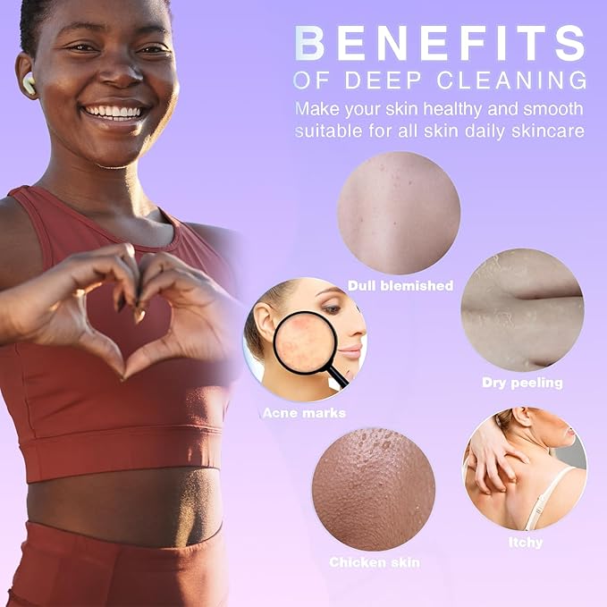 4 Pieces Exfoliating Washcloth Shower Towel African Net Sponge Japanese Wash Cloth Face Exfoliating Sponge Loofah Exfoliating Body Scrubber for Body Exfoliation (Purple, Pink, Green, Orange)