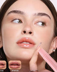Petansy 5 Colors Hydrating Lip Gloss, Shiny Jelly Lip Plumping Lip Balms, Long Lasting Nourishing Non-sticky Fresh Clear Smooth Lip Care