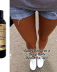 Glimmer Goddess Organic Self Tanner - Natural Tanning Lotion - Vegan, Cruelty-Free, Paraben-Free - Streak-Free, Hydrating, Long-Lasting Tan, All-Natural Ingredients, 8 oz