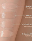 TROIAREUKE Seoul "Bridal" Cushion Foundation(#22, Yellow Beige), Korean Cushion Foundation, K-Beauty, Hydrating, Long-lasting, Lightweight, Natural Finish, Anti-Aging, Moisture, Whitening, SPF 50+