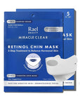 Rael Retinol Chin Mask with Miracle Clear Barrier Cream - Face Masks and Moisturizer, 2 Step Treatment, Niacinamide, Ceramide NP, for All Skin Types, Vegan, Korean Skincare (5 Kits)