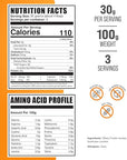 BulkSupplements.com Hydrolzyed Whey Protein Isolate Powder - Unflavored Whey Protein Powder, Plain Protein Powder - Gluten Free, 30g per Serving, 100g (3.5 oz) (Pack of 1)