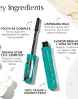 Thrive Causemetics Liquid Lash Extensions Mascara, Tubing Thrive Mascara Lengthening, Volumizing & Curling, Smudge Proof, Washable, No Clumping or Flaking, Vegan & Cruelty Free, Nola (Deep Blue)