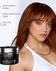 XMONDO Color Copper Color Depositing Mask & Semi-Permanent Hair Dye Super Gloss Infused with Bond Boosters for Nourishment, Revitalize & Repair, Vegan Formula, 8 Fl Oz