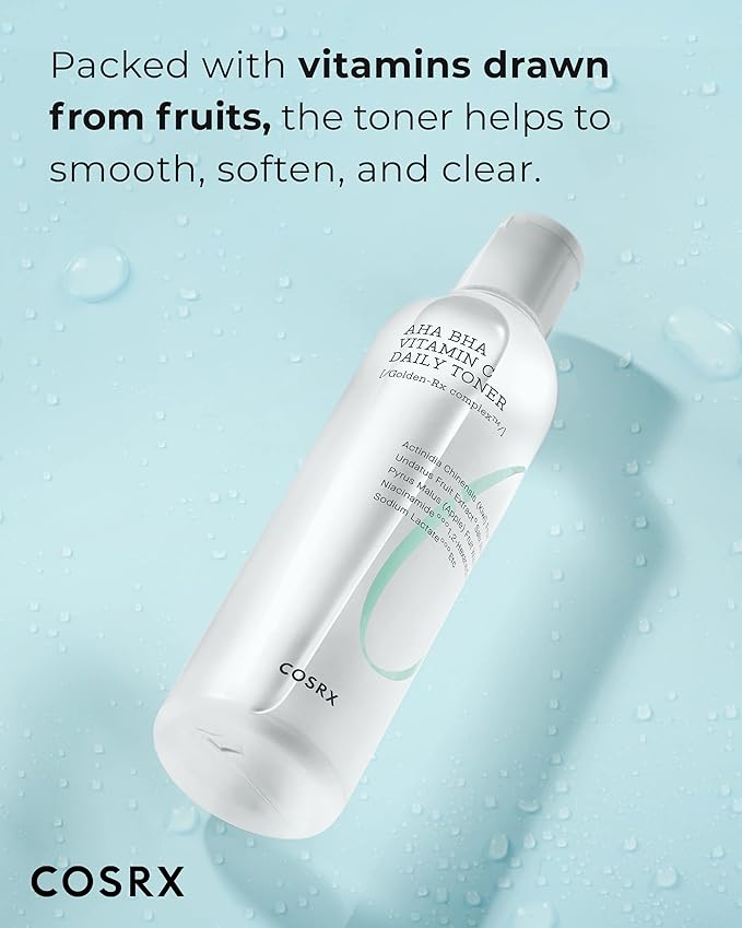 COSRX ABC Daily Toner, Korean Toner for Day & Night with AHA, BHA, & Vitamin C, Refreshing Exfoliating Toner for Clean Radiant Skin, Korean Skin Care, 280ml / 9.46 fl.oz