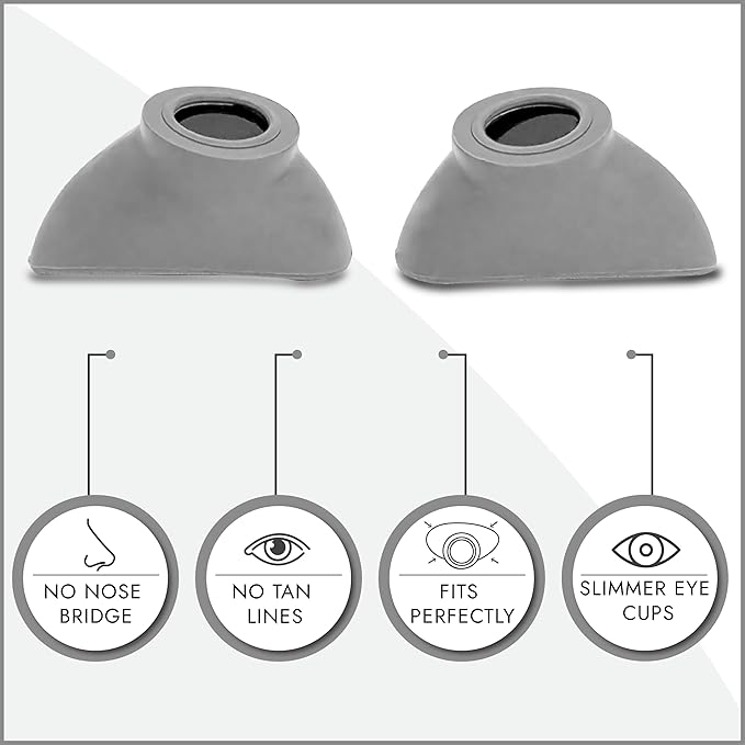 Super Sunnies Slim Flex UV Eye Protection, FDA Compliant Individual Tanning Goggles Eyeshields