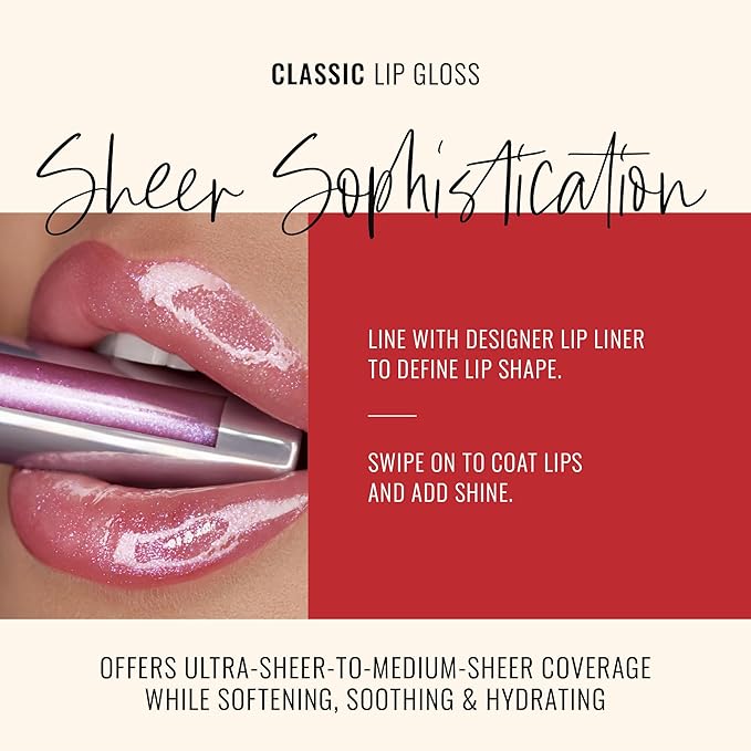 Runway Rogue Classic Lip Gloss, Pale-Purple Sheer Iridescent Hydrating Lip Gloss, ‘Purple Haze’