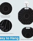 Silicone Body Scrubber, Body Wash Scrubber, Shower Scrubber for Body, Non-Slip Handle for Easy Cleaning, Travel Friendly (Black)