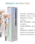 2 Pack Matte Eyeshadow Primer for Oily Lids Medium Eyeshadow No Crease Eye Primer Makeup Eyeshadow Base Waterproof & Smudge-proof & Long Lasting Cream Liquid Eye-shadow for All Shadows (Set B)