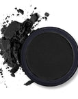 Erinde Black Matte Eyeshadow Palette, Single Black Smokey Pressed Powder Eye Shadow, Ultra-Blendable, Pigmented Color, Long Lasting, Halloween Goth Eye Makeup Palette, Cruelty-Free & Vegan