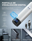Ear & Nose Hair Trimmer with LED Display for Men Women,Painless USB Rechargeable Eyebrow & Facial & Nose Hair Trimmer Clipper,Professional IPX7 Waterproof Dual Edge Blades 12500 RPM