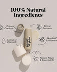 Poppy & Pout Marshmallow Creme Jumbo Lip Balm | All Natural Lip Balms & Moisturizers | Hydrates with Beeswax, Vitamin E, Organic Coconut Oil | Cruelty-Free | Lip Balm in Recyclable Cardboard Tube